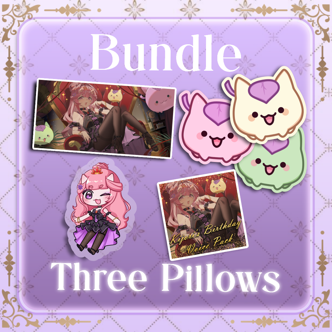 [ Kijori Birthday 2026 ] Kijori Birthday Bundle (Three Dangonno Plush Pillows) [ PRE-ORDER ]